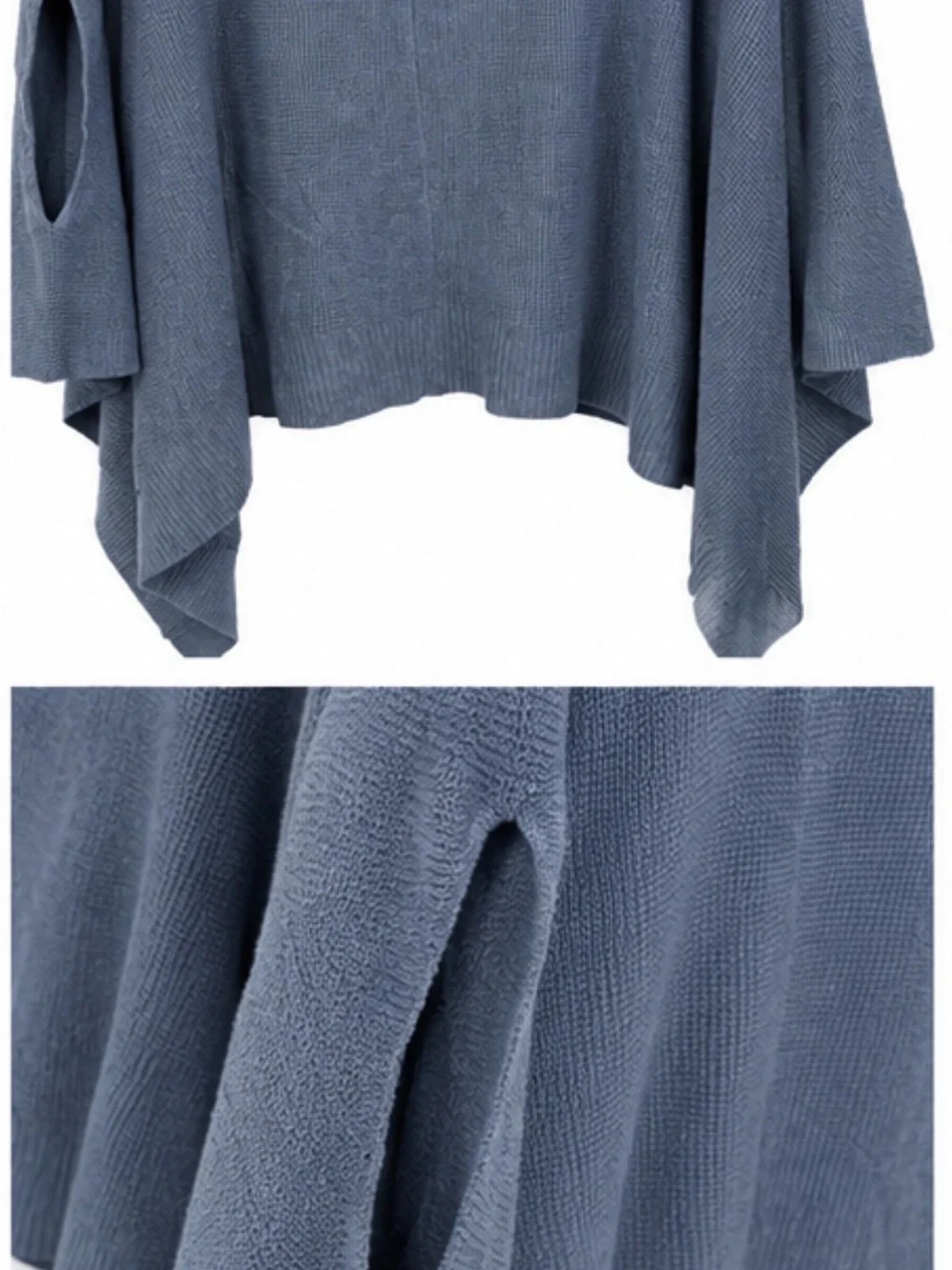 Like New Lululemon Forward Flow Poncho — Heathered Blue Charcoal OS #211